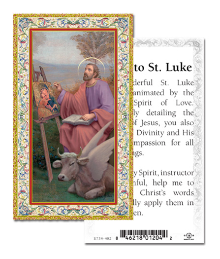 100-Pack - St Luke Holy Card