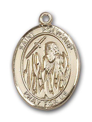 14K Gold St. Polycarp of Smyrna Pendant