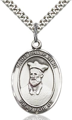 Sterling Silver St. Philip Neri Pendant