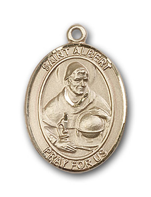14K Gold St. Albert the Great Pendant