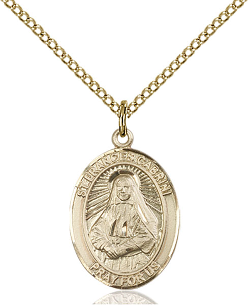 14K Gold-Filled St. Frances Cabrini Pendant