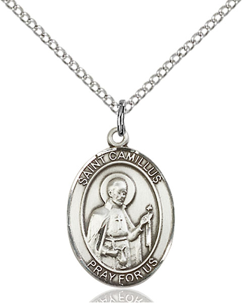 Sterling Silver St. Camillus of Lellis Pendant