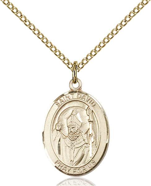 14K Gold-Filled St. David of Wales Pendant
