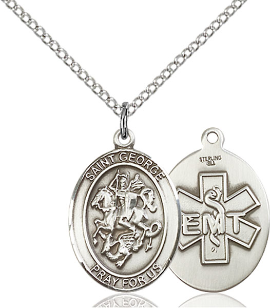 Sterling Silver St. George EMT Pendant