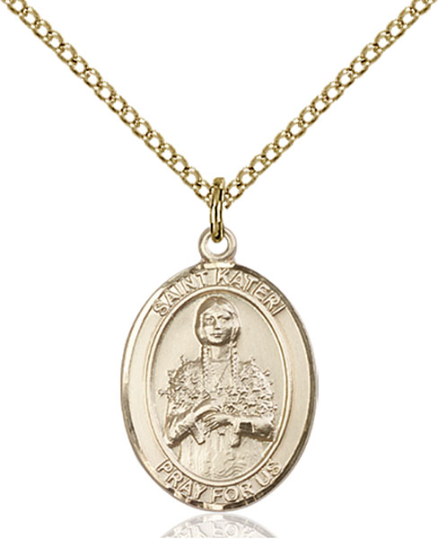 14K Gold-Filled St. Kateri Pendant