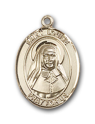 14K Gold St. Louise De Marillac Pendant