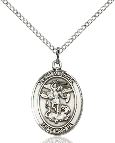 Sterling Silver St. Michael the Archangel Pendant