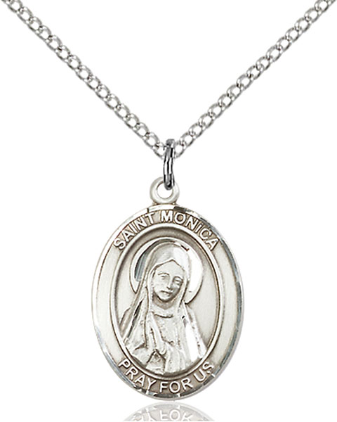 Sterling Silver St. Monica Pendant