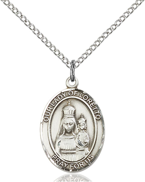 Sterling Silver Our Lady of Loretto Pendant