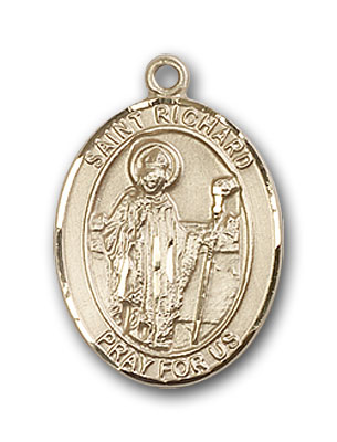 14K Gold St. Richard Pendant