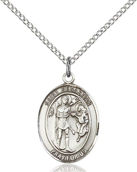 Sterling Silver St. Sebastian Pendant