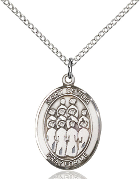Sterling Silver St. Cecilia Choir Pendant