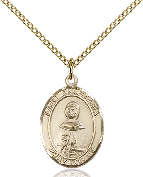 14K Gold-Filled St. Anastasia Pendant