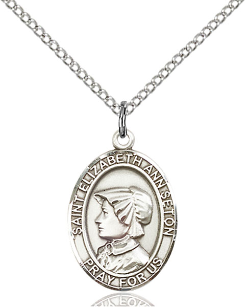 Sterling Silver St. Elizabeth Ann Seton Pendant