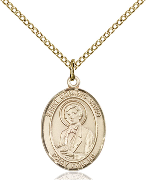 14K Gold-Filled St. Dominic Savio Pendant