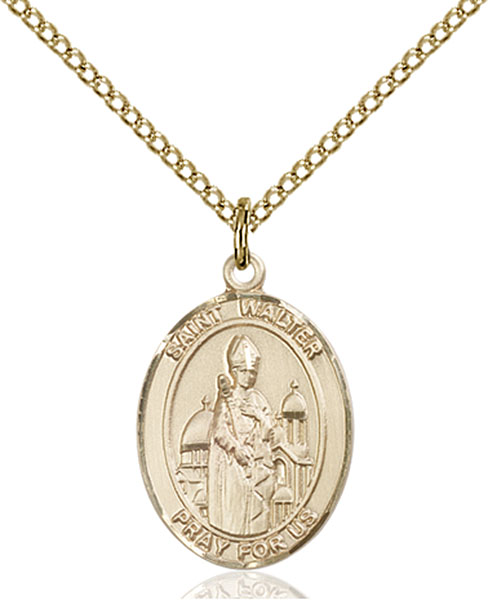 14K Gold-Filled St. Walter of Pontnoise Pendant