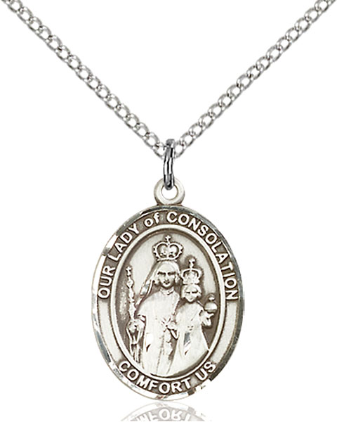 Sterling Silver Our Lady of Consolation Pendant
