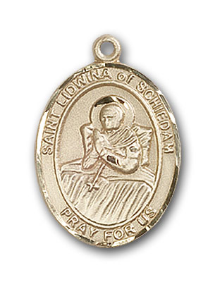 14K Gold St. Lidwina of Schiedam Pendant