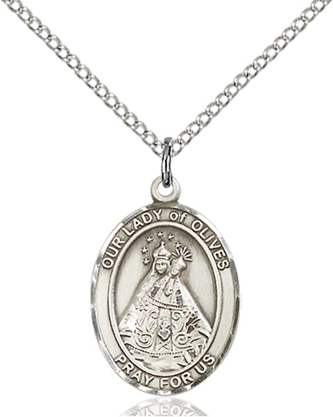 Sterling Silver Our Lady of Olives Pendant
