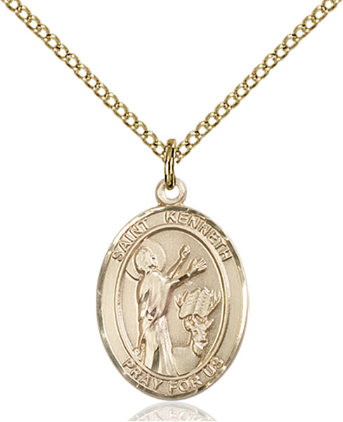 14K Gold-Filled St. Kenneth Pendant