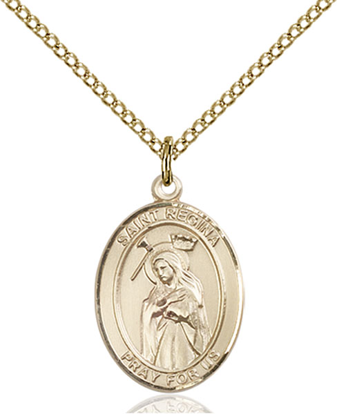 14K Gold-Filled St. Regina Pendant
