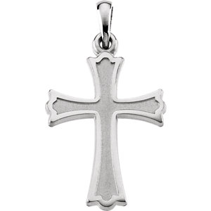 Sterling Silver 22x16 MM Cross Pendant
