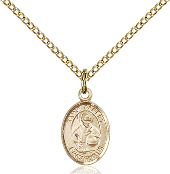 14K Gold-Filled St. Albert the Great Pendant
