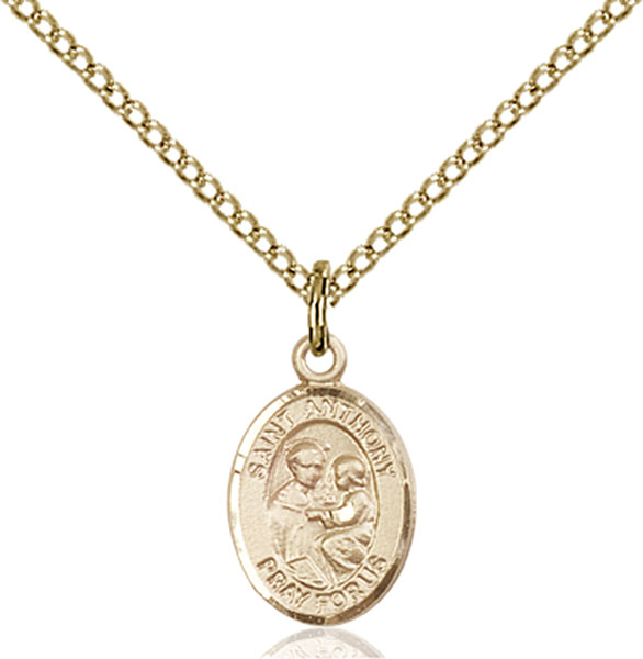 14K Gold-Filled St. Anthony of Padua Pendant
