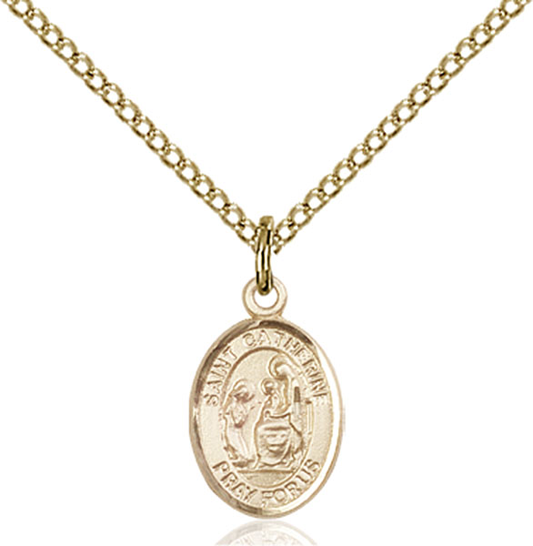 Gold-Filled St. Catherine of Siena Pendant - SALE