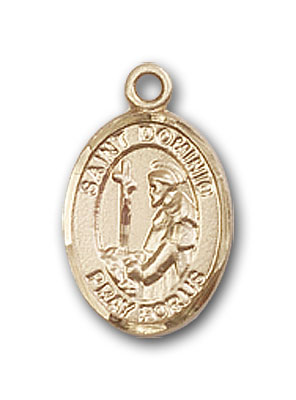 14K Gold St. Dominic de Guzman Pendant