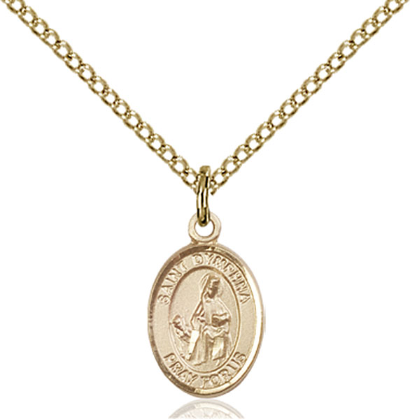 14K Gold-Filled St. Dymphna Pendant