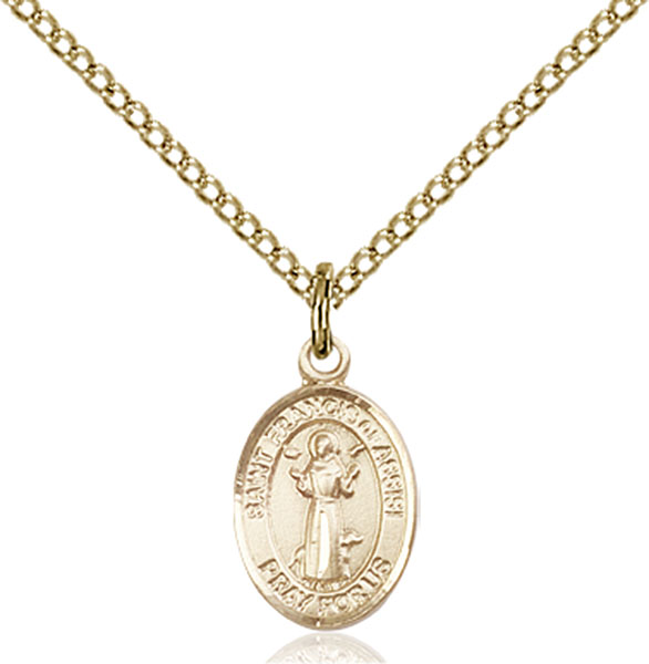 14K Gold-Filled St. Francis of Assisi Pendant