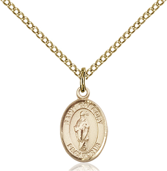 14K Gold-Filled St. Gregory the Great Pendant