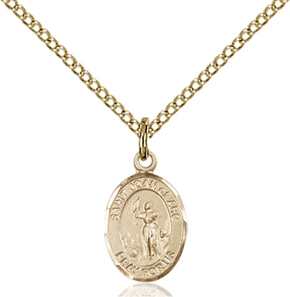 14K Gold-Filled St. Joan of Arc Pendant