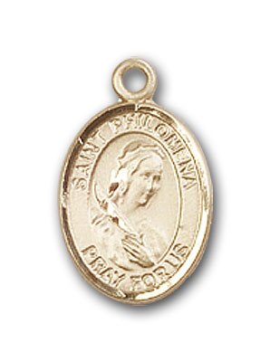 14K Gold St. Philomena Pendant