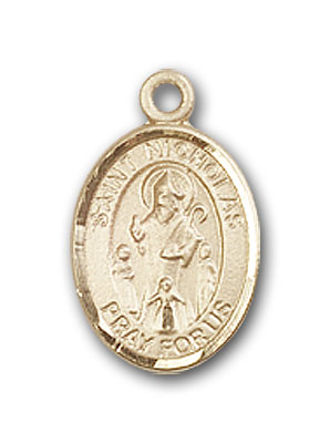 14K Gold St. Nicholas Pendant