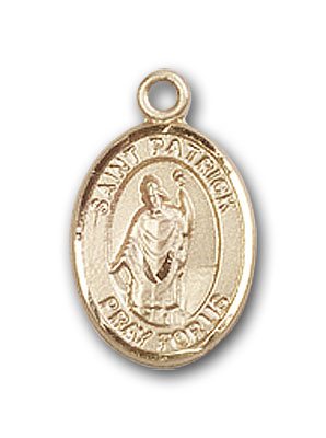 14K Gold St. Patrick Pendant
