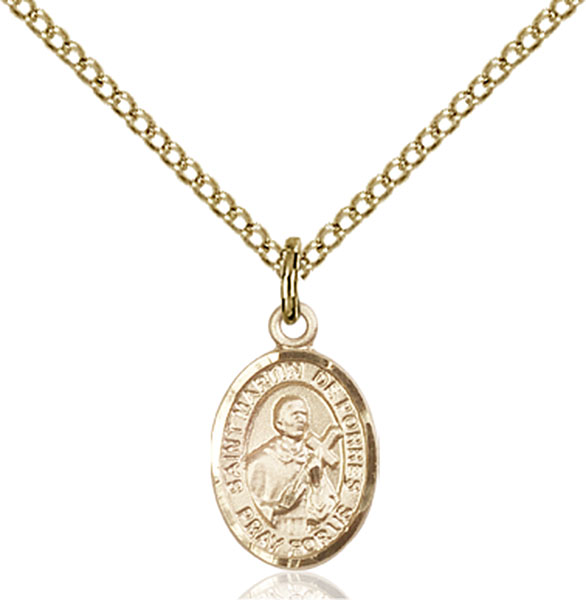 14K Gold-Filled St. Martin de Porres Pendant