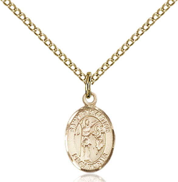 14K Gold-Filled St. Sebastian Pendant
