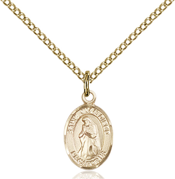 14K Gold-Filled St. Juan Diego Pendant