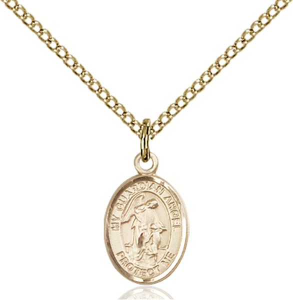 14K Gold-Filled Guardian Angel Pendant