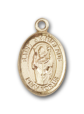 14K Gold St. Stanislaus Pendant