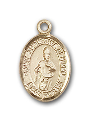 14K Gold St. Augustine of Hippo Pendant