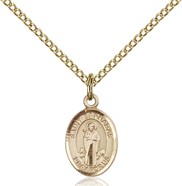 14K Gold-Filled St. Barnabas Pendant