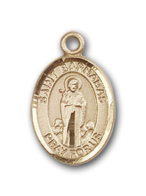 14K Gold St. Barnabas Pendant