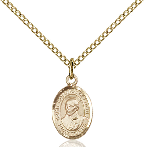 14K Gold-Filled St. Ignatius of Loyola Pendant