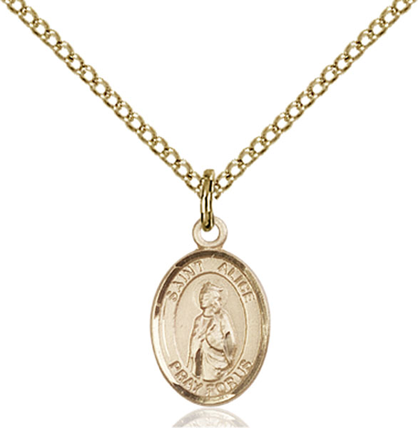 14K Gold-Filled St. Alice Pendant