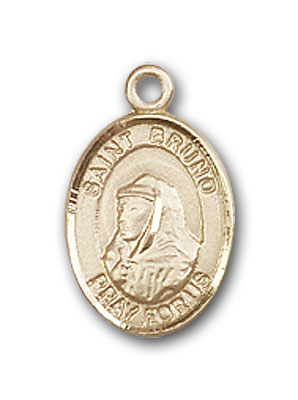 14K Gold St. Bruno Pendant