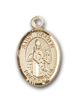 14K Gold St. Walter of Pontnoise Pendant