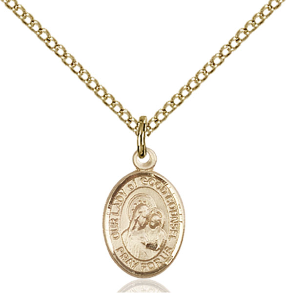 14K Gold-Filled Our Lady of Good Counsel Pendant
